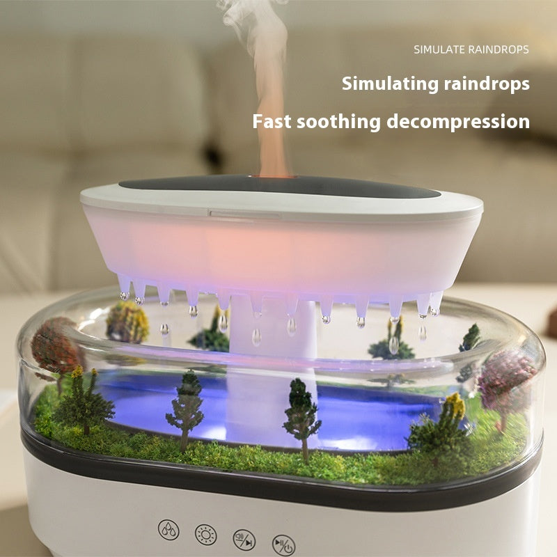 Micro Landscape Aroma Bedroom Raindrop Humidifier