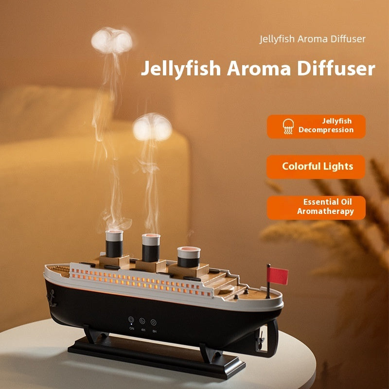 Retro Ship Jellyfish  Aroma Diffuser